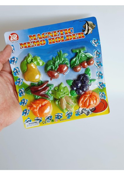 3D Meyve Magnet Buzdolabı Süsü 8 Parça