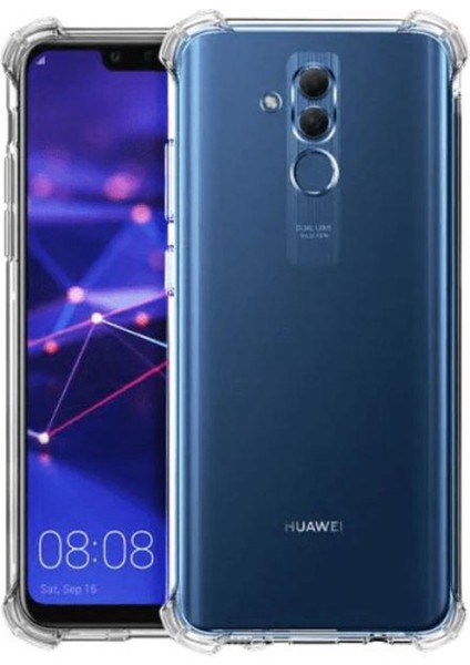 Huawei Mate 20 Lite Kapak Antişok Airbag Köşe Korumalı Silikon Şeffaf Kılıf