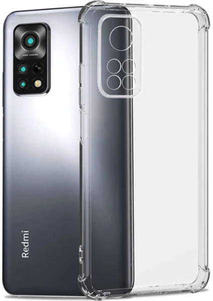 Kzy Xiaomi Redmi Note 11 Pro Kapak Kamera Korumalı Antişok Airbag Köşe Korumalı Silikon Şeffaf Kılıf