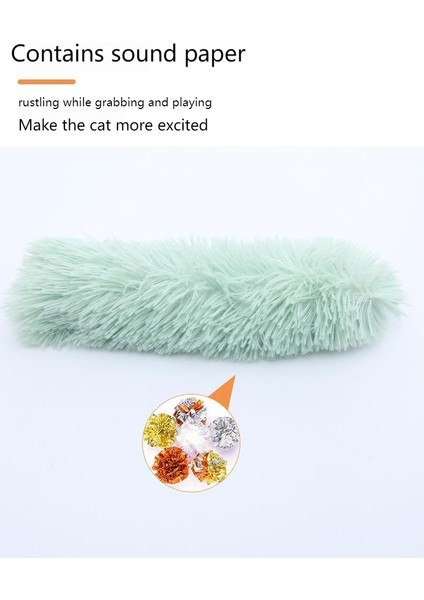 Sesli Kağıt Isırmaya Dayanıklı Interaktif Eğlenceli Kedi Oyuncağı ile Peluş Yastık (Yurt Dışından)