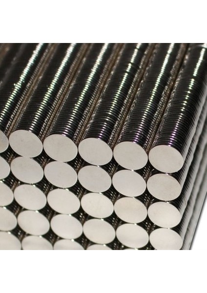 Güçlü Neodyum Mıknatıs (10 mm x 1 mm ) 10 Adet