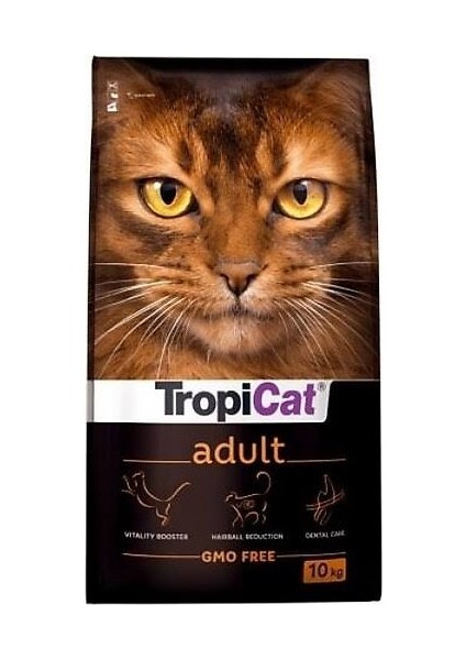 Tropıcat Adult Yetişkin Kedi Maması 1 kg Şeffaf Sızdırmaz Paket