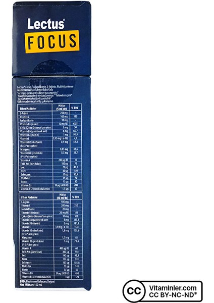 Focus Şurup 150 ml modelleri