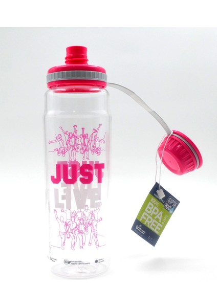 Strong 800CC Desenli Tritan Matara -Pembe Just Live