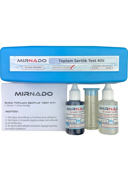 - Toplam Su Sertliği, Sertlik Test Kiti / Su Kalitesini Anlamak Için Test Kiti