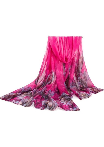 Mercan Çiçeği Eşarp Sıcak Bali Ipliği Pamuk Şal Wrap (Yurt Dışından)