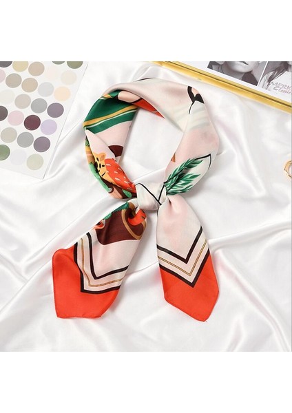 Çizgili Baskı Bandana Saç Bandı Şal Eşarp (Yurt Dışından)