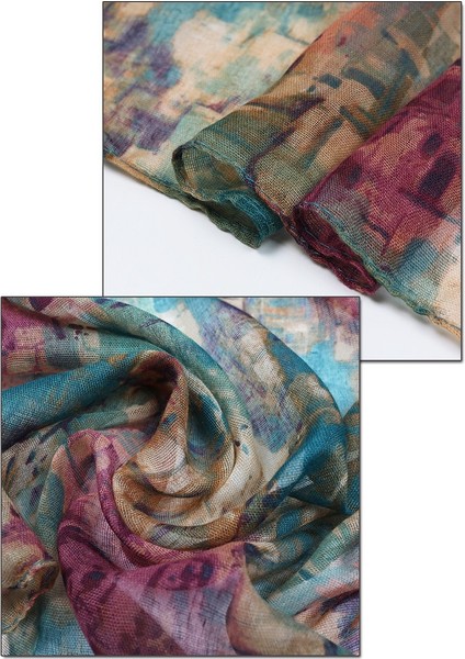 Bali Ip Termal Eşarp Baskı Şal Wrap (Yurt Dışından) modelleri