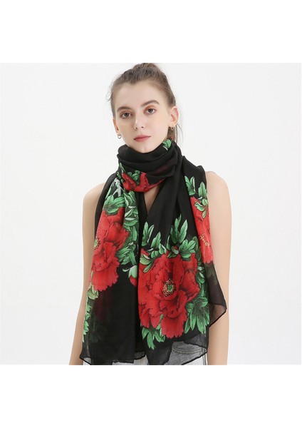 Bali Pamuklu Keten Eşarp Etnik Şal Desenli Şal (Yurt Dışından) modelleri