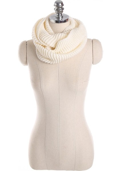 Örgü Yüzük Eşarp Boyun Kalınlaştırılmış Sıcak Yaka Önlük (Yurt Dışından)
