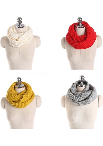 Örgü Yüzük Eşarp Boyun Kalınlaştırılmış Sıcak Yaka Önlük (Yurt Dışından) modelleri