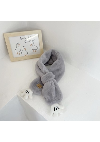 Peluş Eşarp O-Ring Boyunluk Sıcak Suni Tavşan Kürk (Yurt Dışından)