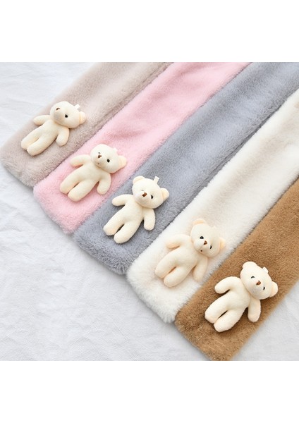 Ebeveyn-Çocuk Sevimli Çizgi Ayı Peluş Eşarp Sıcak ve Kalın Tüm Maç Çapraz (Yurt Dışından) modelleri