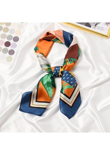 Çizgili Baskı Bandana Saç Bandı Şal Eşarp (Yurt Dışından)