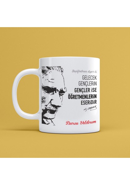 Öğretmenler Gününe Özel Tasarımlı Kupa Bardak Mr-01