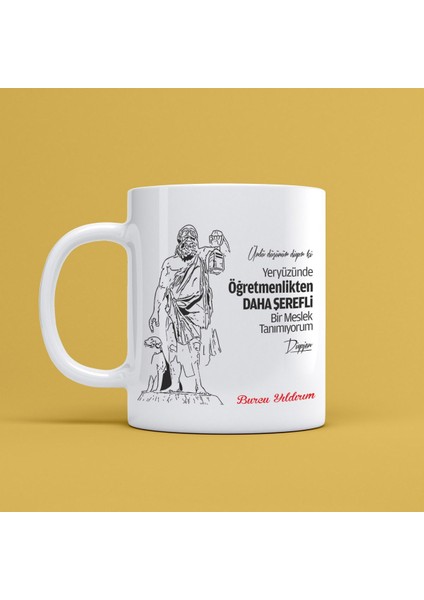 Öğretmenler Gününe Özel Tasarımlı Kupa Bardak Mr-02