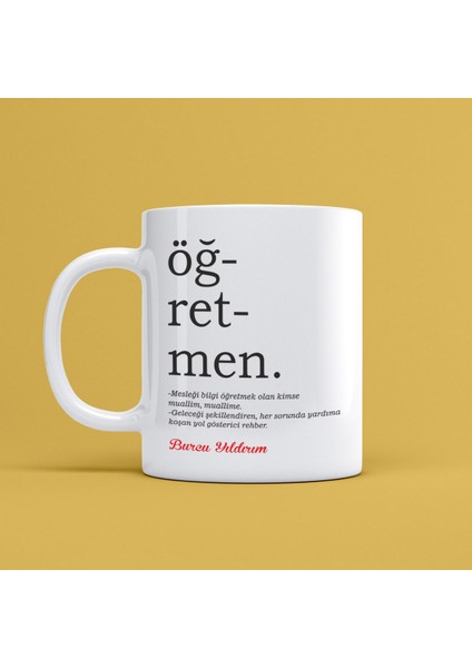 Öğretmenler Gününe Özel Tasarımlı Kupa Bardak Mr-04