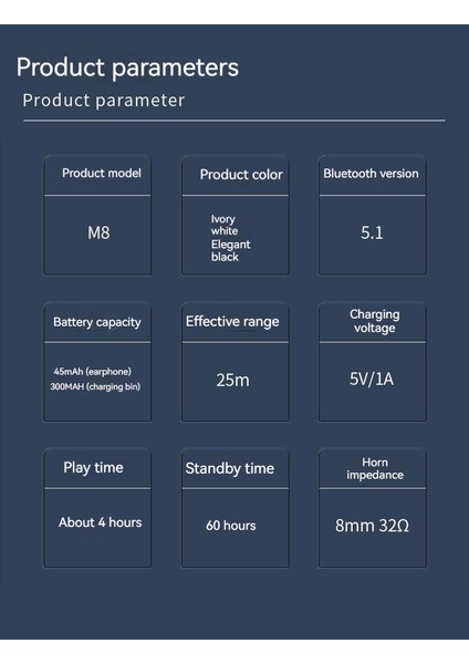 Pil Göstergeli Su Geçirmez ve Ter Geçirmez Kablosuz Bluetooth Kulaklık (Yurt Dışından)