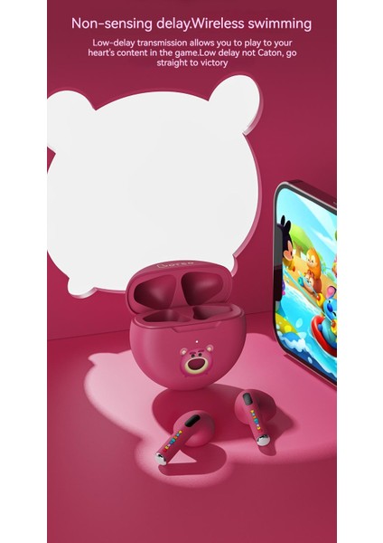 Disney Kablosuz Bluetooth Kulaklık - Çilek Ayı (Yurt Dışından)