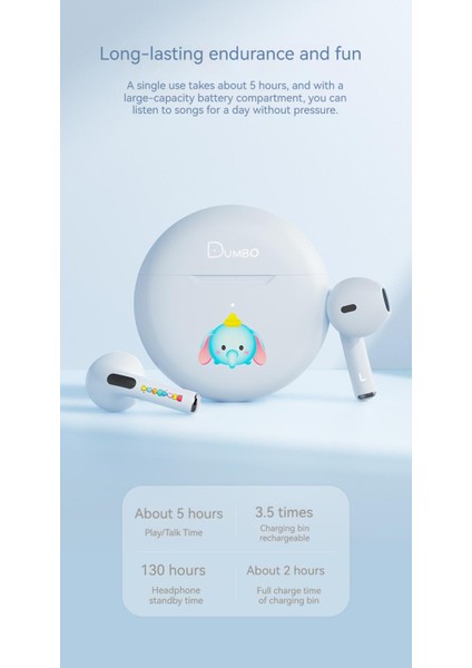 Disney Kablosuz Bluetooth Kulaklık - Dumbo (Yurt Dışından)