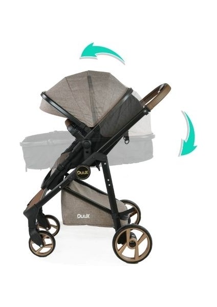 Hill Çift Yönlü Seyahat Travel Sistem Bebek Arabası Kahve modelleri