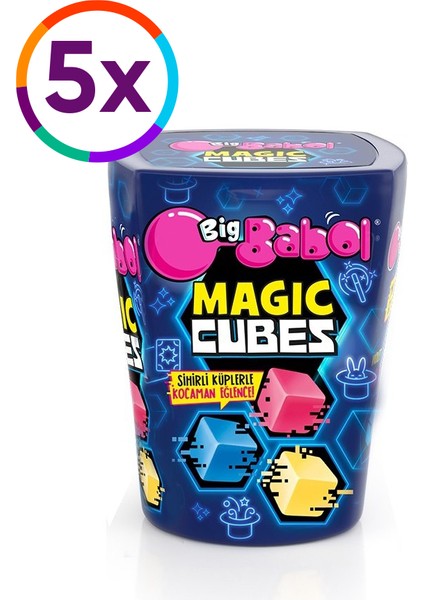 Big Babol Magic Cubes 86 gr X5 Adet