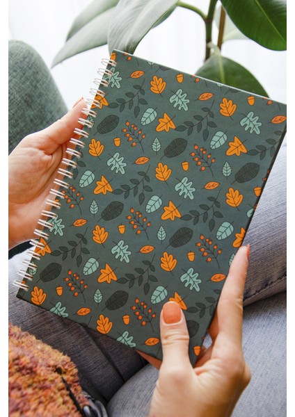 Sert Kapak Spiralli Kareli Defter