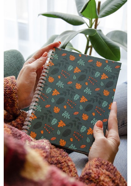Sert Kapak Spiralli Kareli Defter