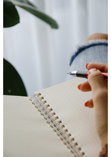 3'lü Sert Kapak Spiralli Noktalı Defter Seti - Bullet Journal