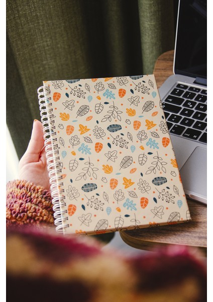 3'lü Sert Kapak Spiralli Noktalı Defter Seti - Bullet Journal