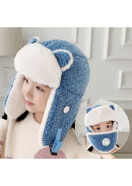 XBG-9809 Çocuk Eskimo Şapka ve Solunum Valfli Maske (Yurt Dışından)