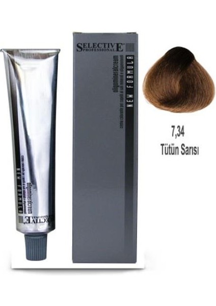 Professional Tüp Saç Boyası 7.34 Tütün Sarısı 60 Ml