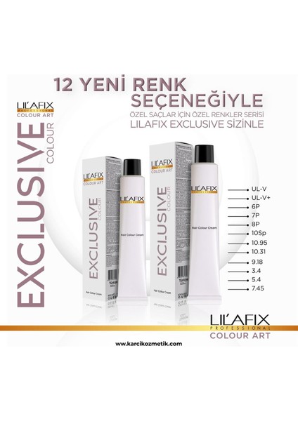 Krem Tüp Saç Boyası 7.45 Exclusive Yoğun Bakır 60 Ml