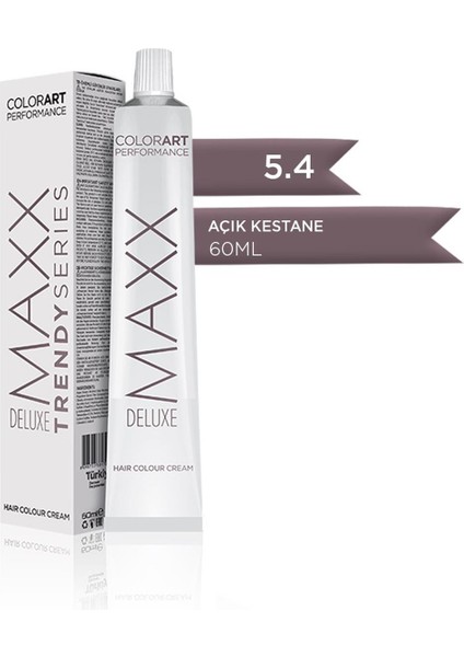 Tüp Krem Saç Boyası 5.4 Açık Kestane 60 Ml