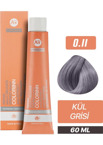 Professional Tüp Saç Boyası 0.11 Kül Grisi 60 Ml