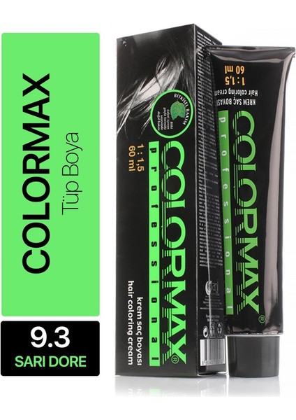 Tüp Saç Boyası 9.3 Sarı Dore 60 Ml