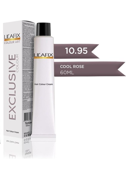 Krem Tüp Saç Boyası 10.95 Exclusive Cool Rose 60 Ml