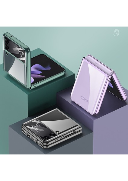 Samsung Galaxy Z Flip 4 İçin Gkk Entegre Elektraplatma Tam Kapsama Telefon Kılıfı - Mavi (Yurt Dışından) fırsatları