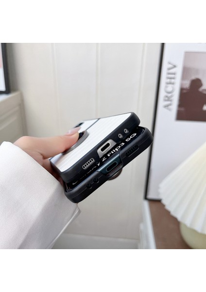 Samsung Galaxy Z Flip 4 Timsah Doku Pu Pu Telefon Kılıfı - Beyaz (Yurt Dışından) fiyatları