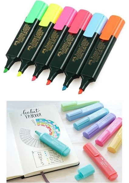Fosforlu Kalem Seti 18 Renk Pastel Neon Metalik 1 Paket Işaret Kalemi fiyatları