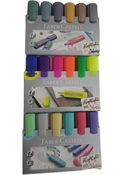 Fosforlu Kalem Seti 18 Renk Pastel Neon Metalik 1 Paket Işaret Kalemi modelleri