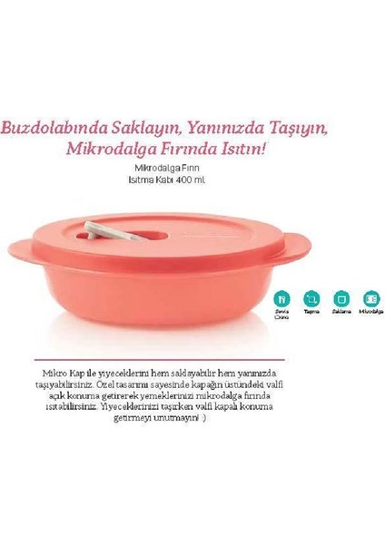 Mikro Kap 400 Ml Mikrodalga Saklama Beslenme Kabı Hsgl fiyatları