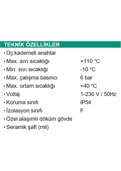 Sıcak Su Sirkülasyon Pompası GRS25/8 (25-8-180)
