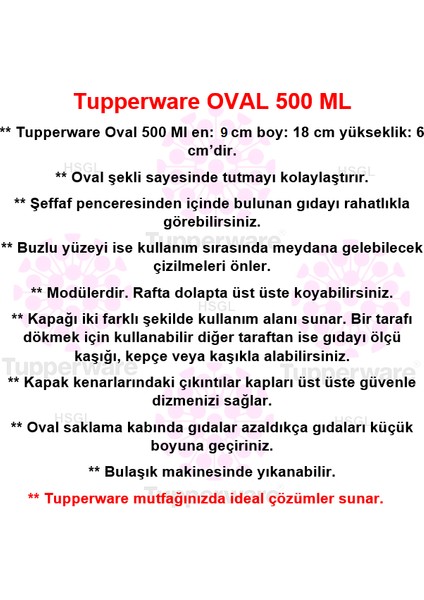 Oval 500 Ml Kuru Gıda Saklama Kabı Oval 1 Mv Hsgl fırsatları