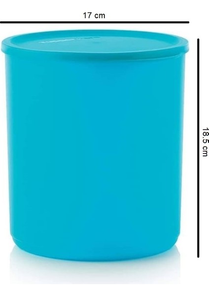 Silindir Saklama Kabı 3.3 Lt Mavi Kuru Gıda Kutusu Hsgl fırsatları