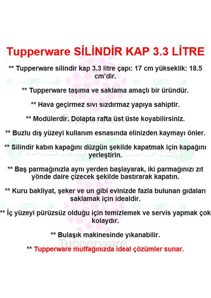 Silindir Saklama Kabı 3.3 Lt Mavi Kuru Gıda Kutusu Hsgl indirimleri