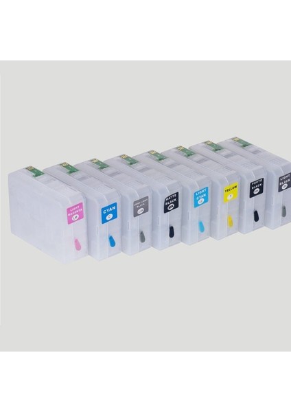 Epson Surecolor Sc -P800 Epson T8502-T8509 9 Renk Kolay Dolan Kartuş (Dolu)