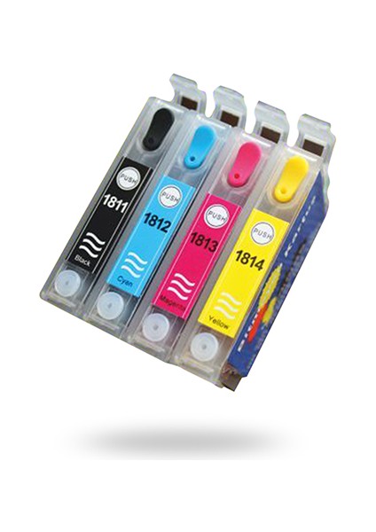 Dolu - Epson 1811-T1814 / 1801-1084 Uyumlu Kolay Dolan Kartuşlar - XP-202/ XP-302/ XP-305/ XP-405