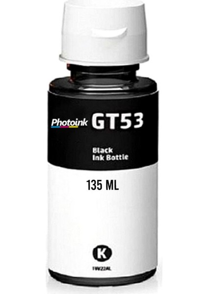 Photo Ink Hp GT53XL Siyah Mürekkep ( M0H57AE ) Photoınk Plus Siyah Mürekkep - Hp Smart Tank 670 700 720 750 790