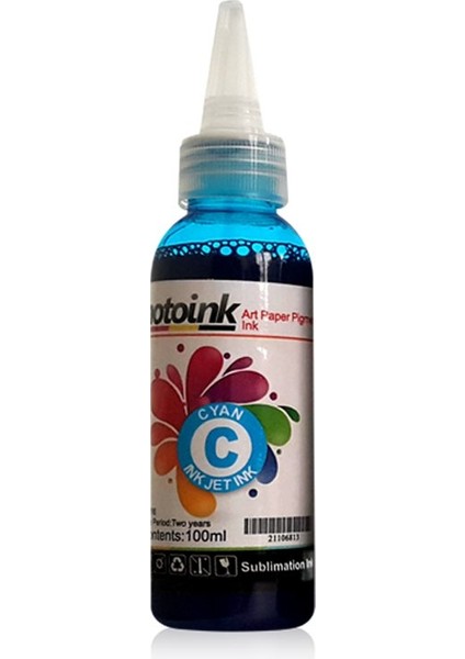 Süblimasyon-Transfer Baskı Için 100 gr Mavi Mürekkep